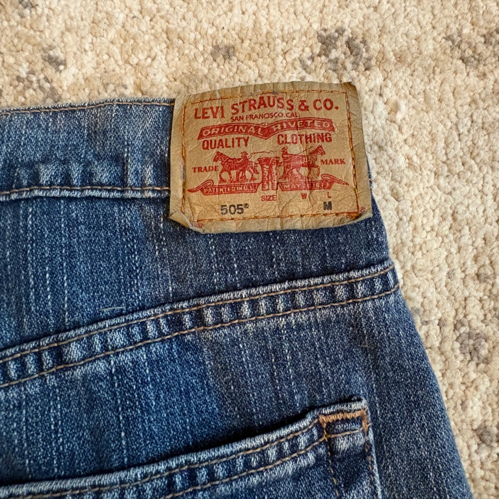 Vintage Y2K Levi’s 505 Jeans Women’s Size 16 M Straight Leg Nouveau Low - Picture 7 of 13